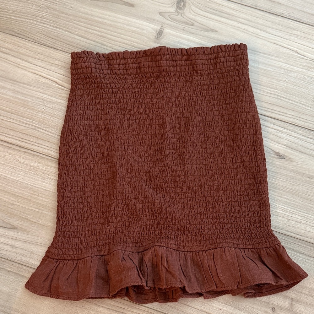 NWT Abercrombie Brown Ruffled Women's Skirt